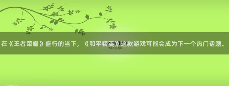 pp电子龙：在《王者荣耀》盛行的当下，《和平精英》这款游戏可能会成为下一个热门话题。